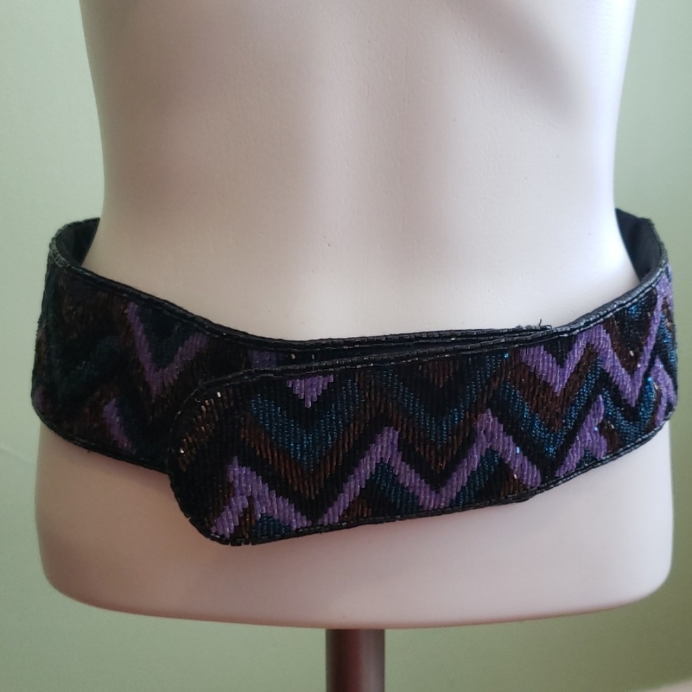 Beaded Wide Belt
